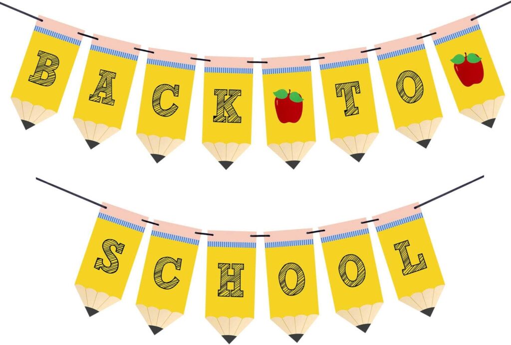 back to school bunco cute banner decorations august party theme 