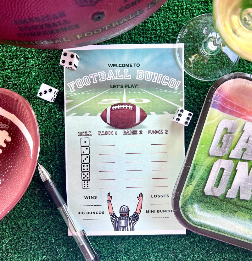 Football Bunco Theme Ideas